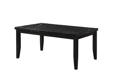 Image for Markina Black Rectangular Marble Top Dining Table