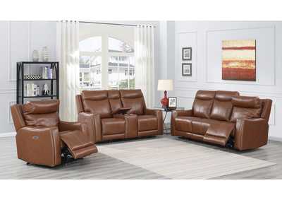 Image for Natalia Brown Power-2 Recliner Armchair & Loveseat