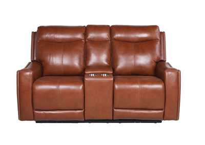 Image for Natalia Brown Recliner Console Love Power^2