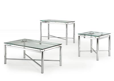 Image for Nova Metallic Glass Top Cocktail Table