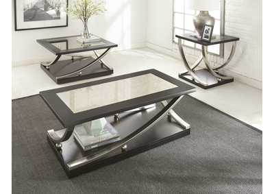 Image for Ramsey Grey Cocktail Table W/Casters