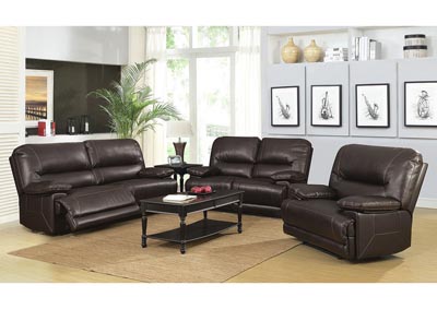 Emily Brown 3 Piece Manual Motion Living Room Set