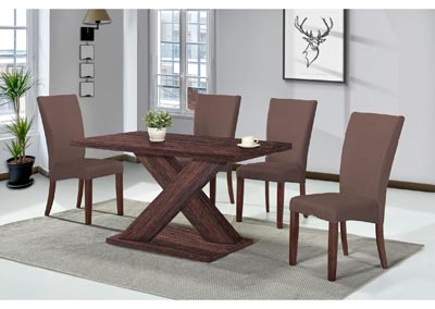 Eva Brown Dining Chairs [Set of 2]