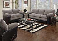 Image for LANCASTER BLACK / CHAMPION CHARCOAL SOFA