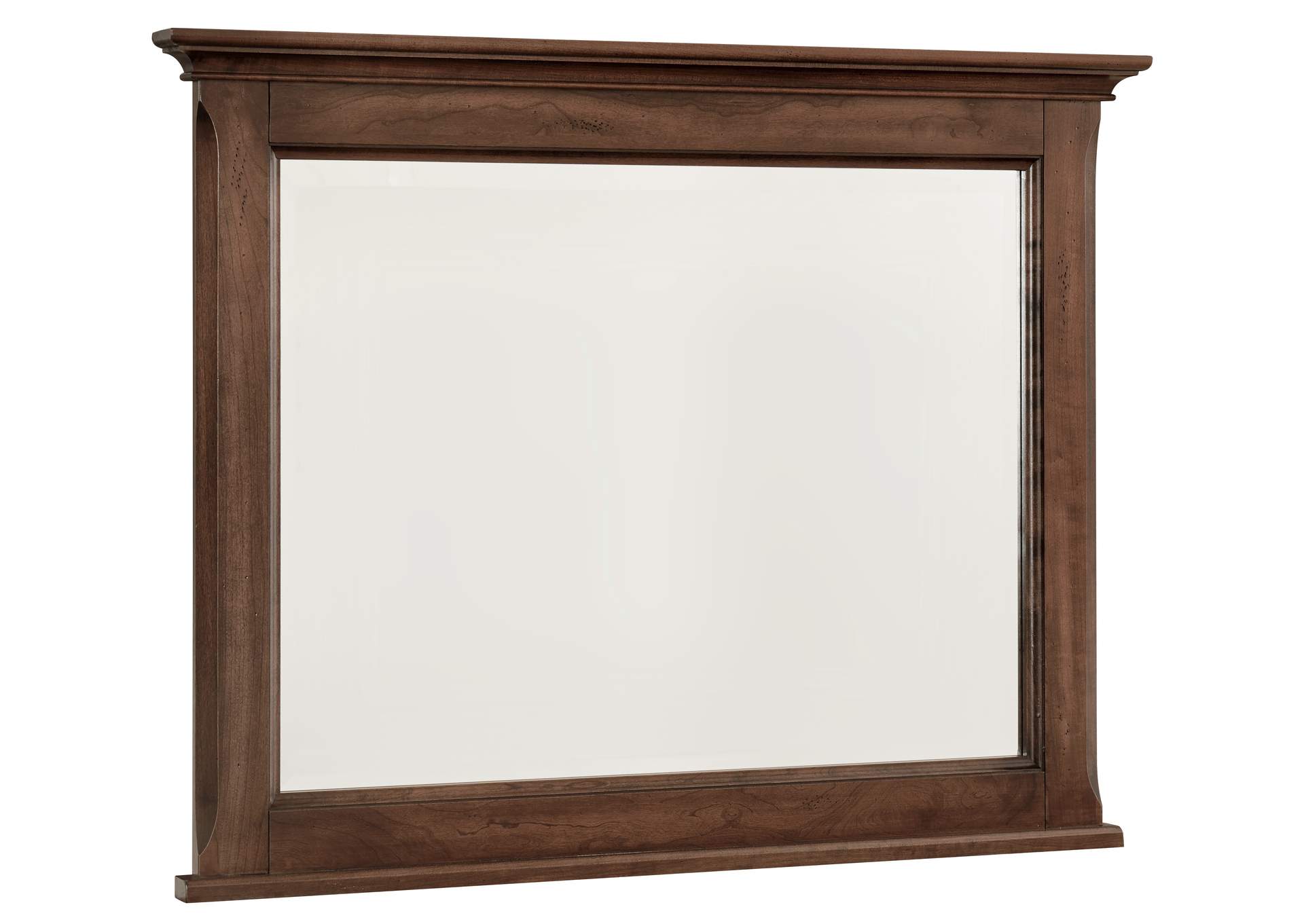 110 - Heritage-Amish Cherry Landscape Mirror,Vaughan-Bassett