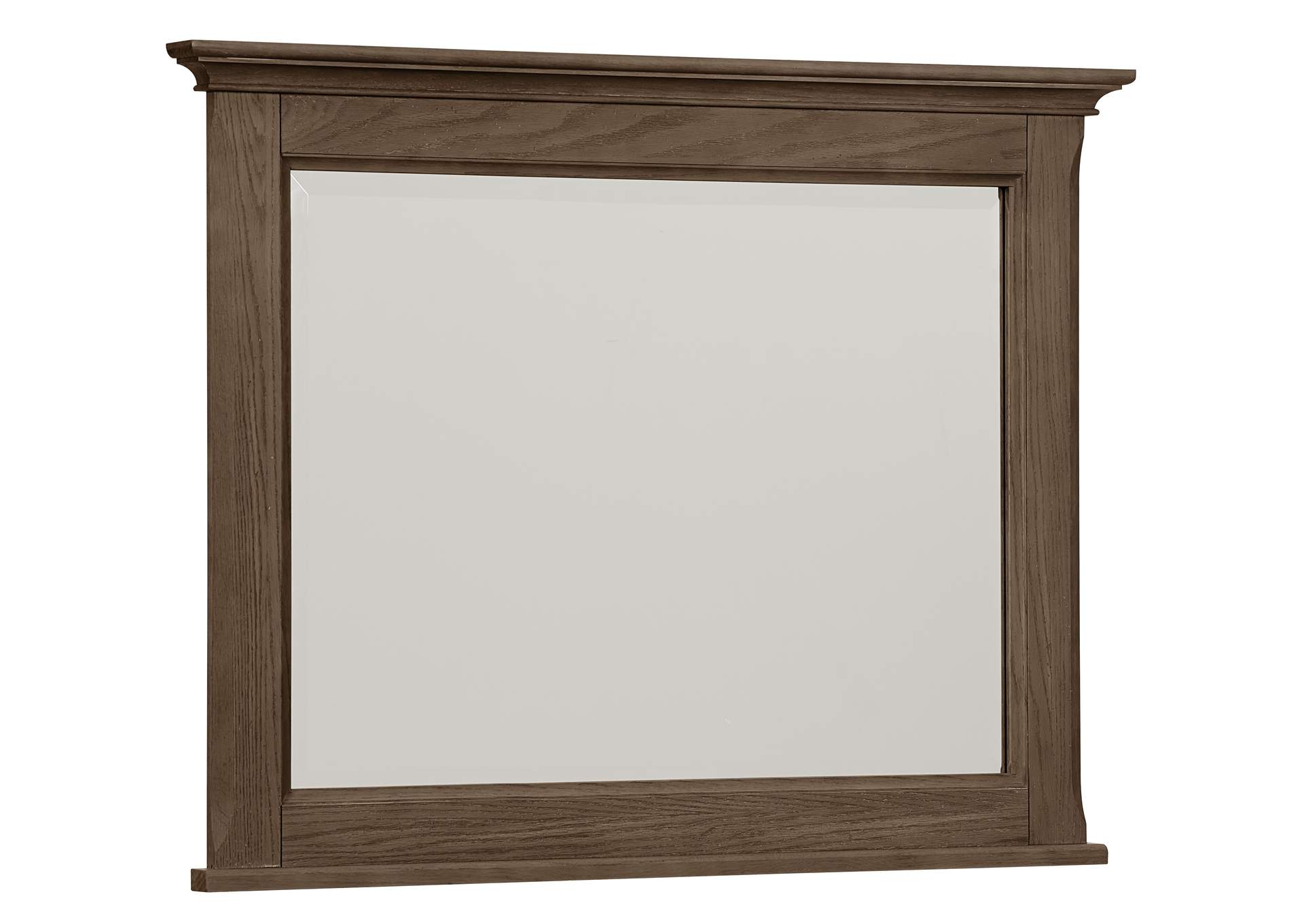 112 - Heritage-Cobblestone Oak Landscape Mirror,Vaughan-Bassett