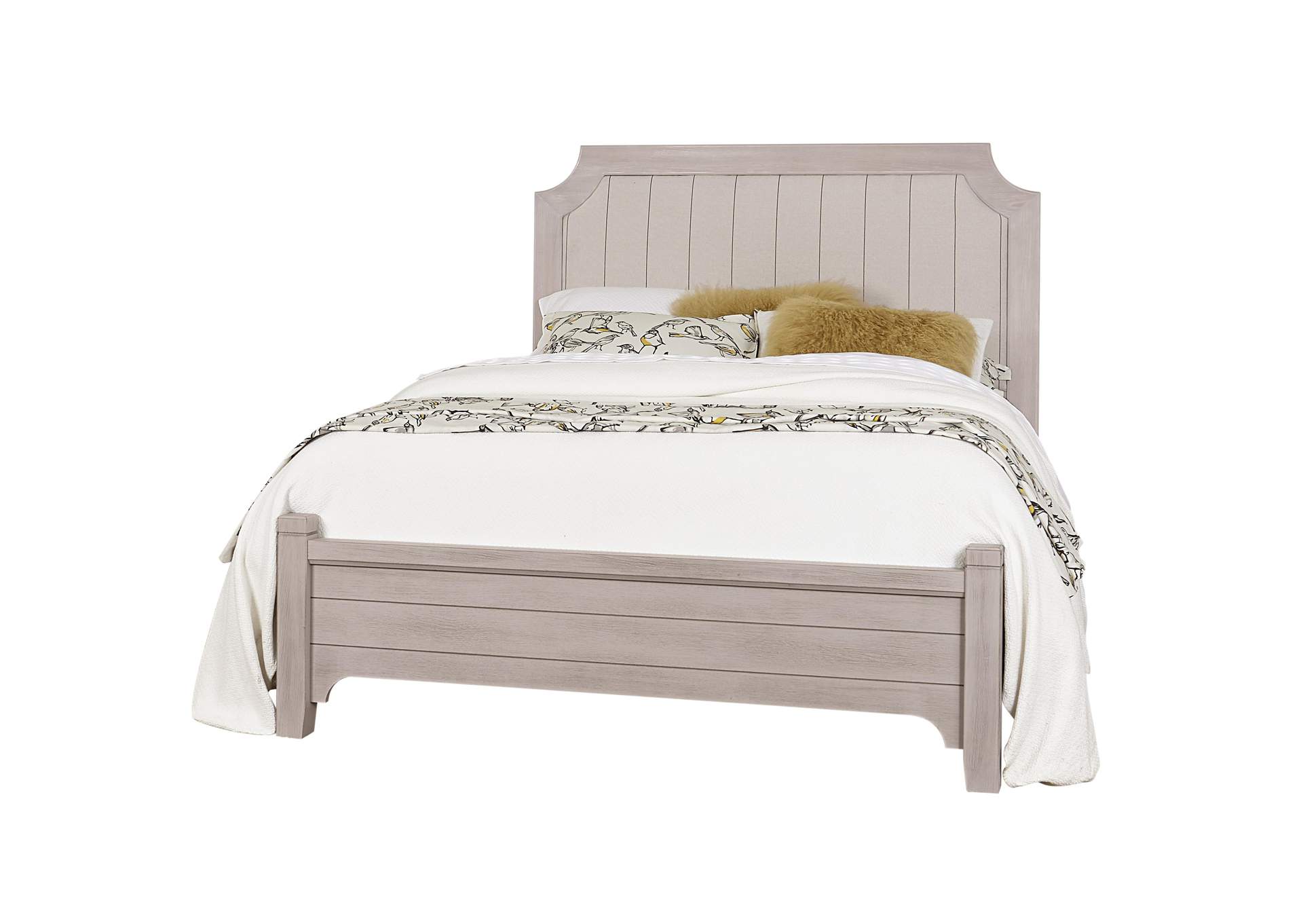 Bungalow Dover Grey/Folkstone Full Upholstered Bed,Vaughan-Bassett