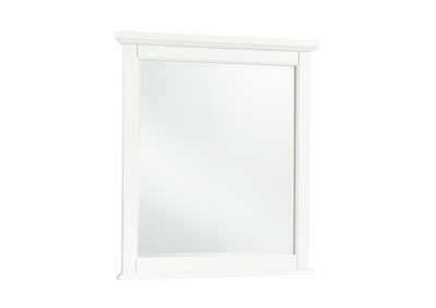 Image for Bonanza White Small Landscape Mirror