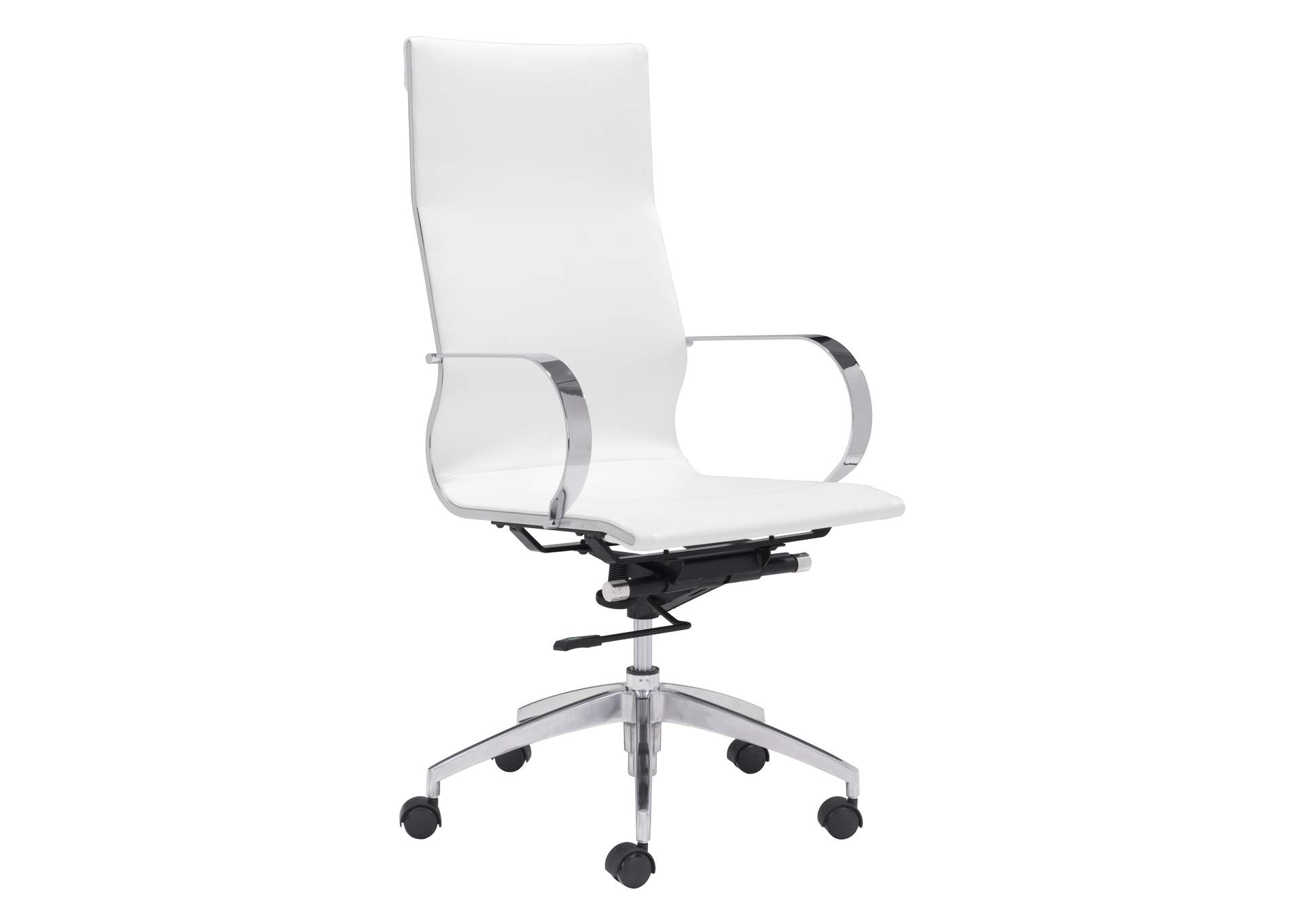 Glider High Back Office Chair White,Zuo