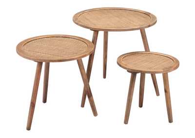 Image for Set Of 3 Paul Accent Tables Natural