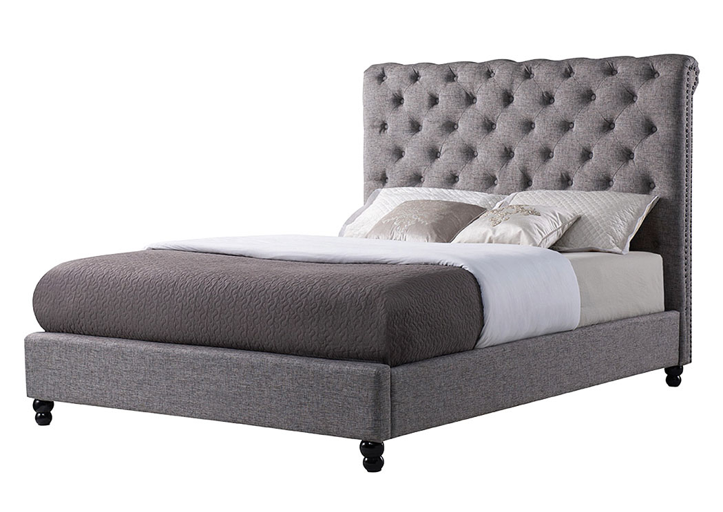 Christina Charcoal Upholstered King Bed,ABF eCircular Specials