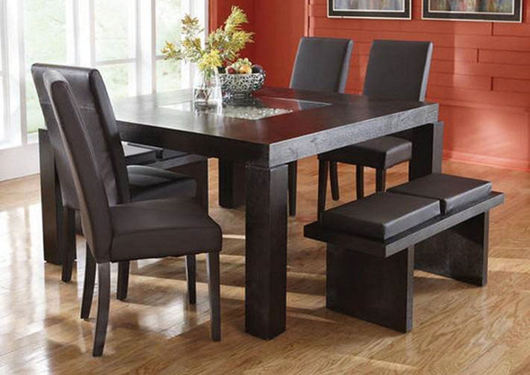 Lucky Brown Dining Table w/ 4 Chairs (Bench Available),ABF eCircular Specials