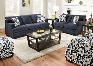 Image for Caprice Midnight Sofa and Loveseat