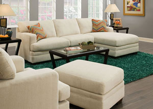 Image for Sassy Cream Sectional