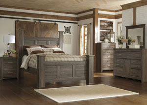 Image for Queen Poster Bed w/ Dresser, Mirror, Nightstand $999 & get the Drawer Chest for FREE