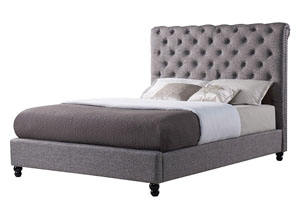 Image for Christina Charcoal Upholstered King Bed