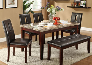 Image for Dining Table w/ 4 Chairs and Bench