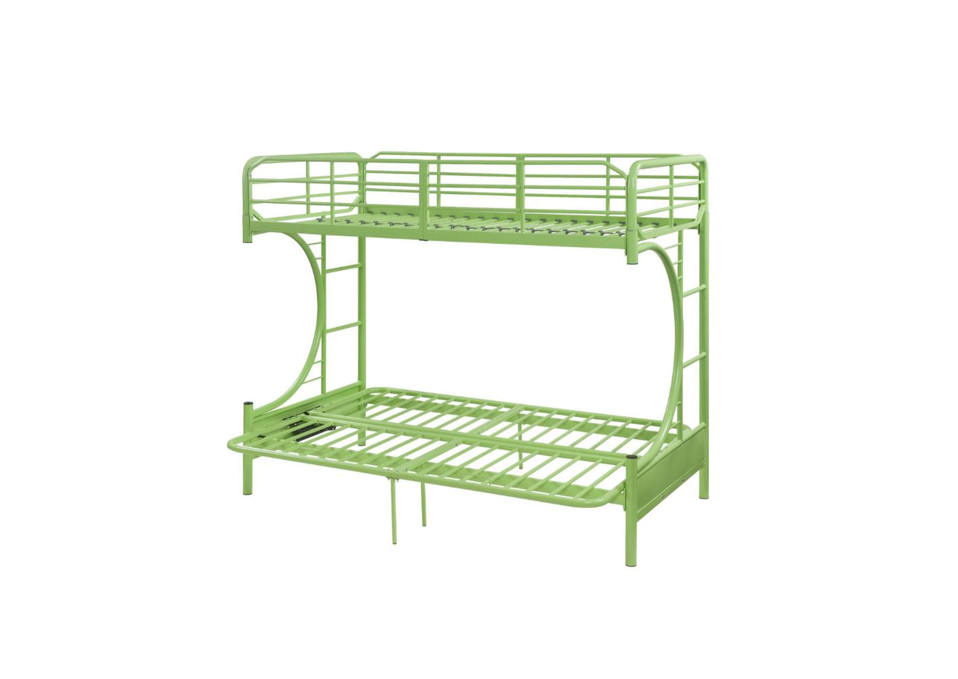 Green Eclipse Twin Full Futon Bunk Bed, Eclipse Futon Bunk Bed