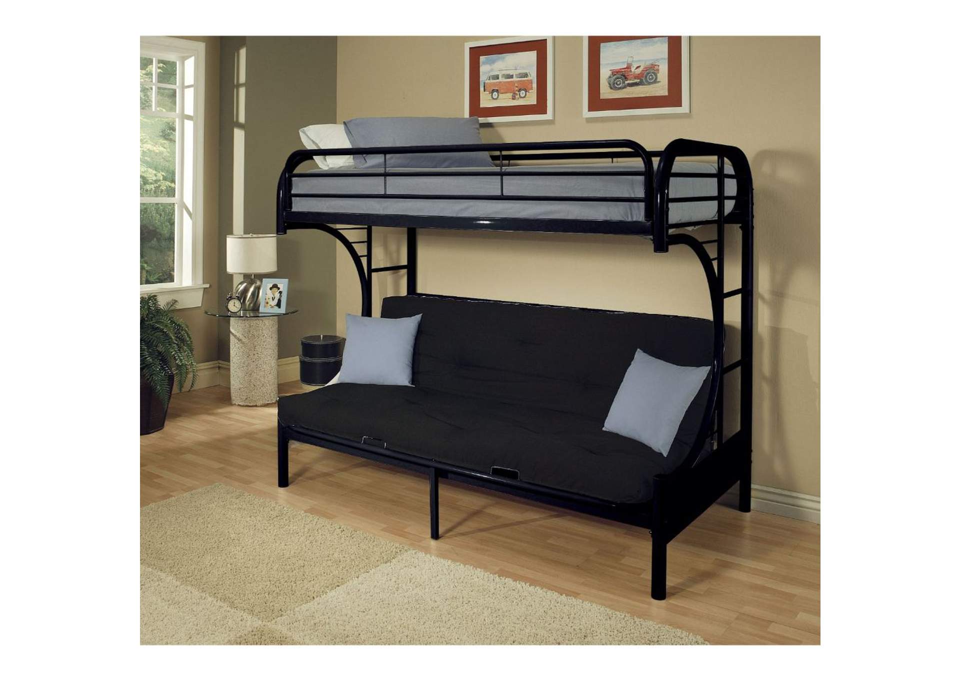 Eclipse Twin/full/futon bunk bed,Acme