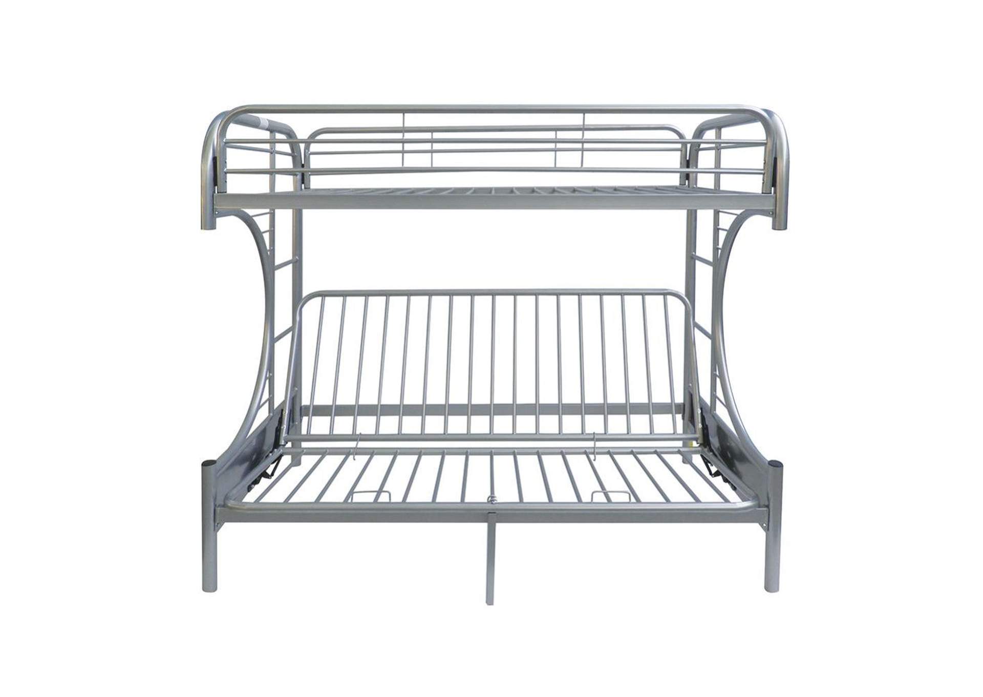 Silver Eclipse Twin Xl Queen Futon Bunk, Eclipse Twin Over Futon Metal Bunk Bed Multiple Colors