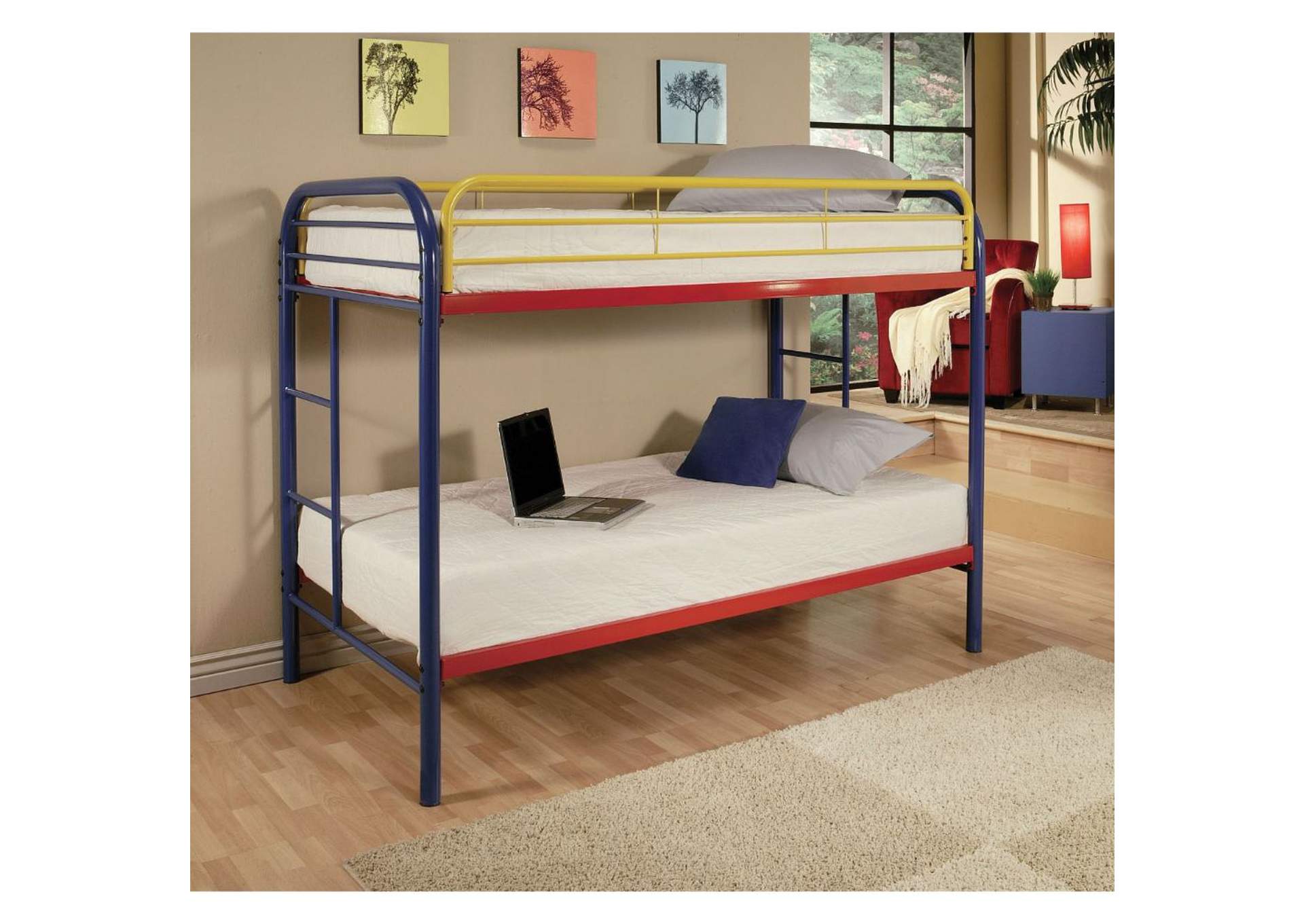 Thomas Rainbow Twin/Twin Bunk Bed,Acme