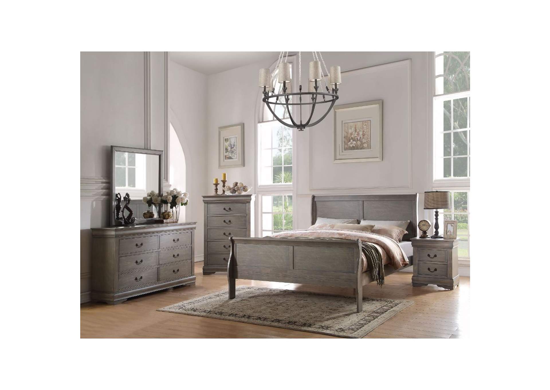 Louis Philippe Iii Eastern King Bed Dimensional Furniture Outlet