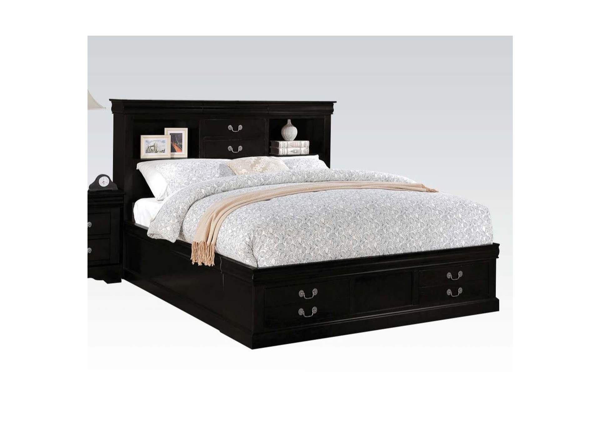 Acme Louis Philippe III Queen Bed White