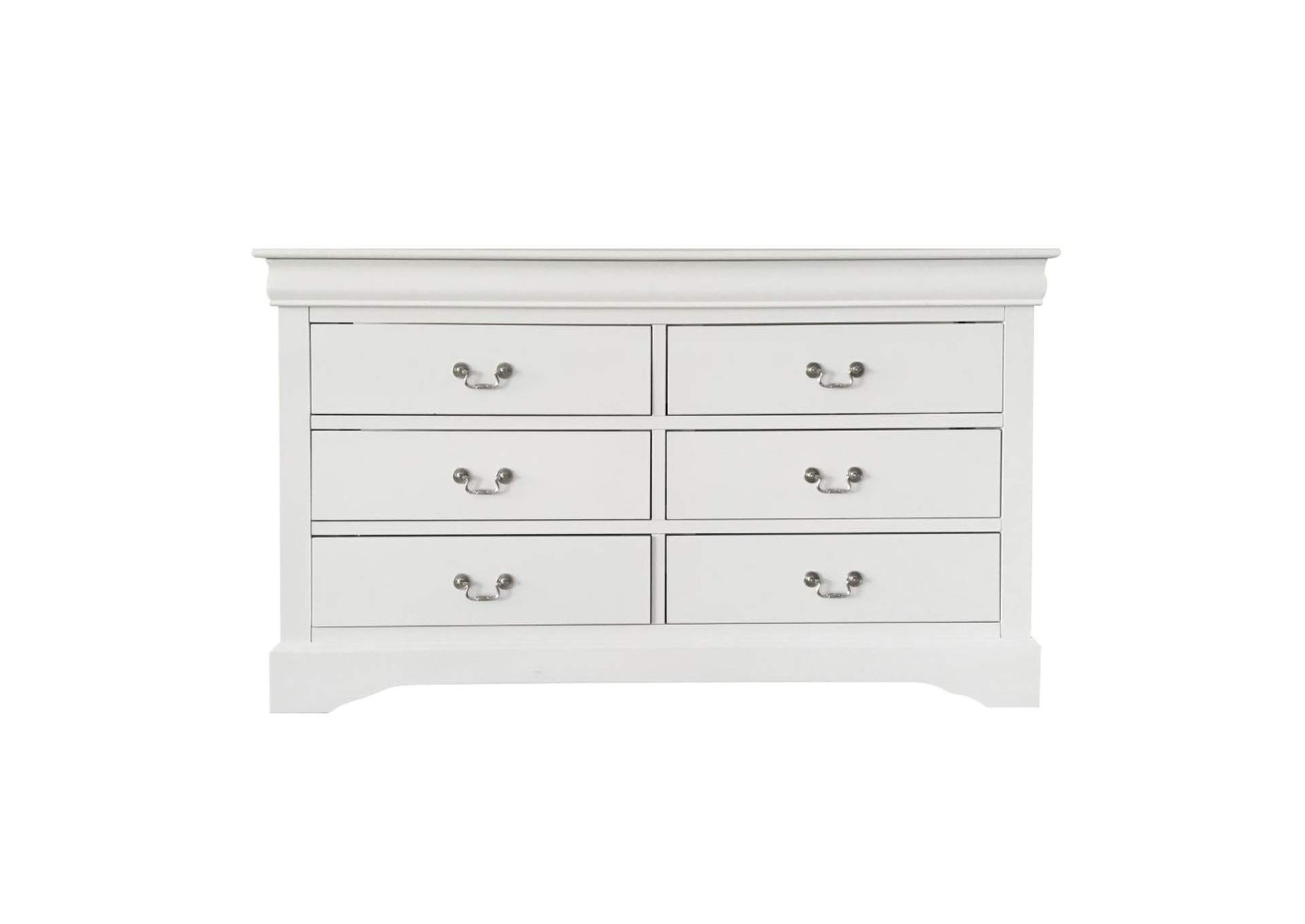 Louis Philippe III Chest (White)