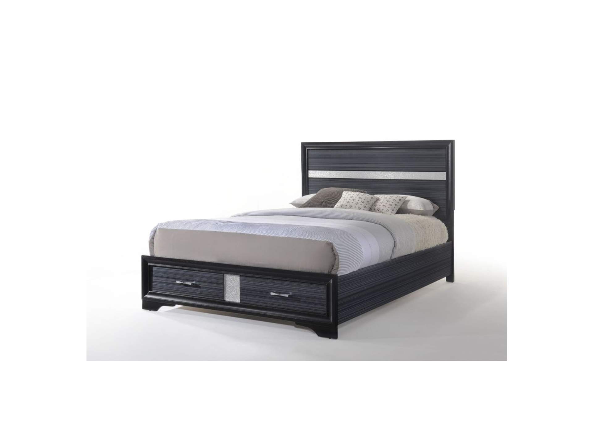 Naima Black Queen Bed,Acme