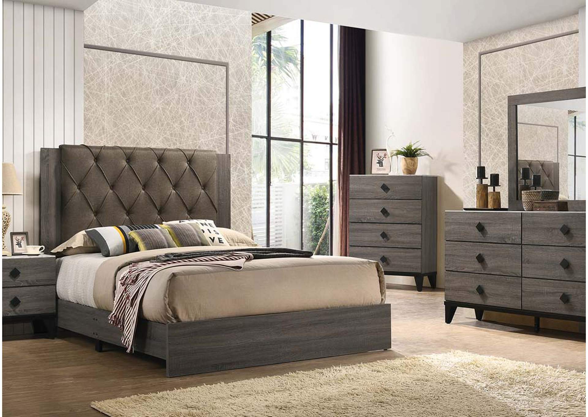 Avantika Eastern King Bed,Acme