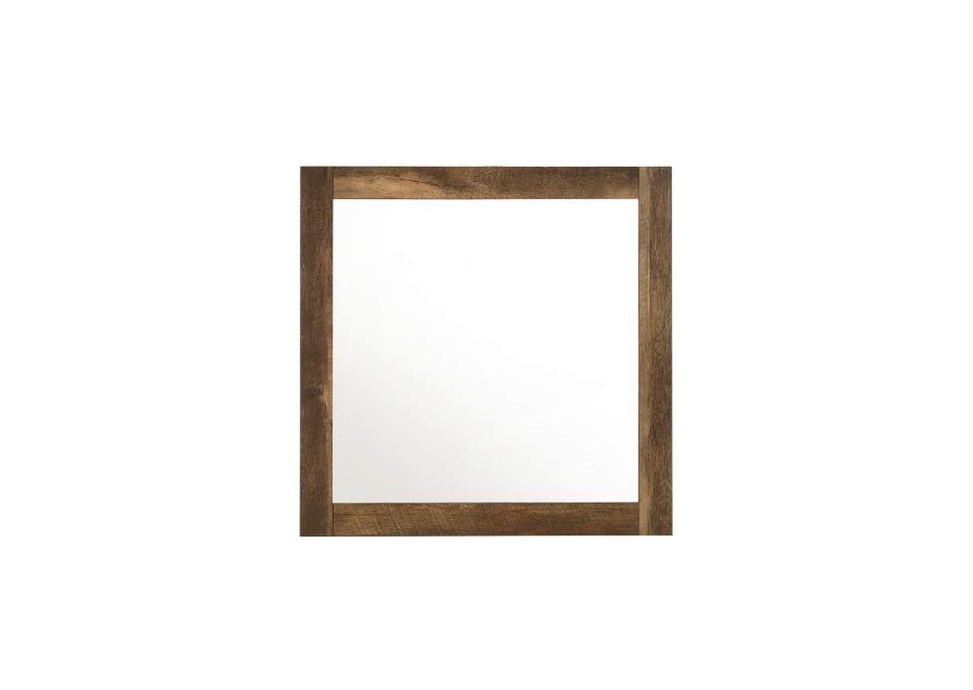 Morales Rustic Oak Finish Mirror,Acme