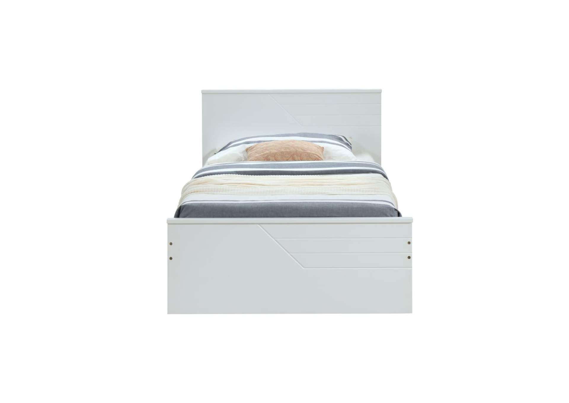 Ragna White Twin Bed,Acme