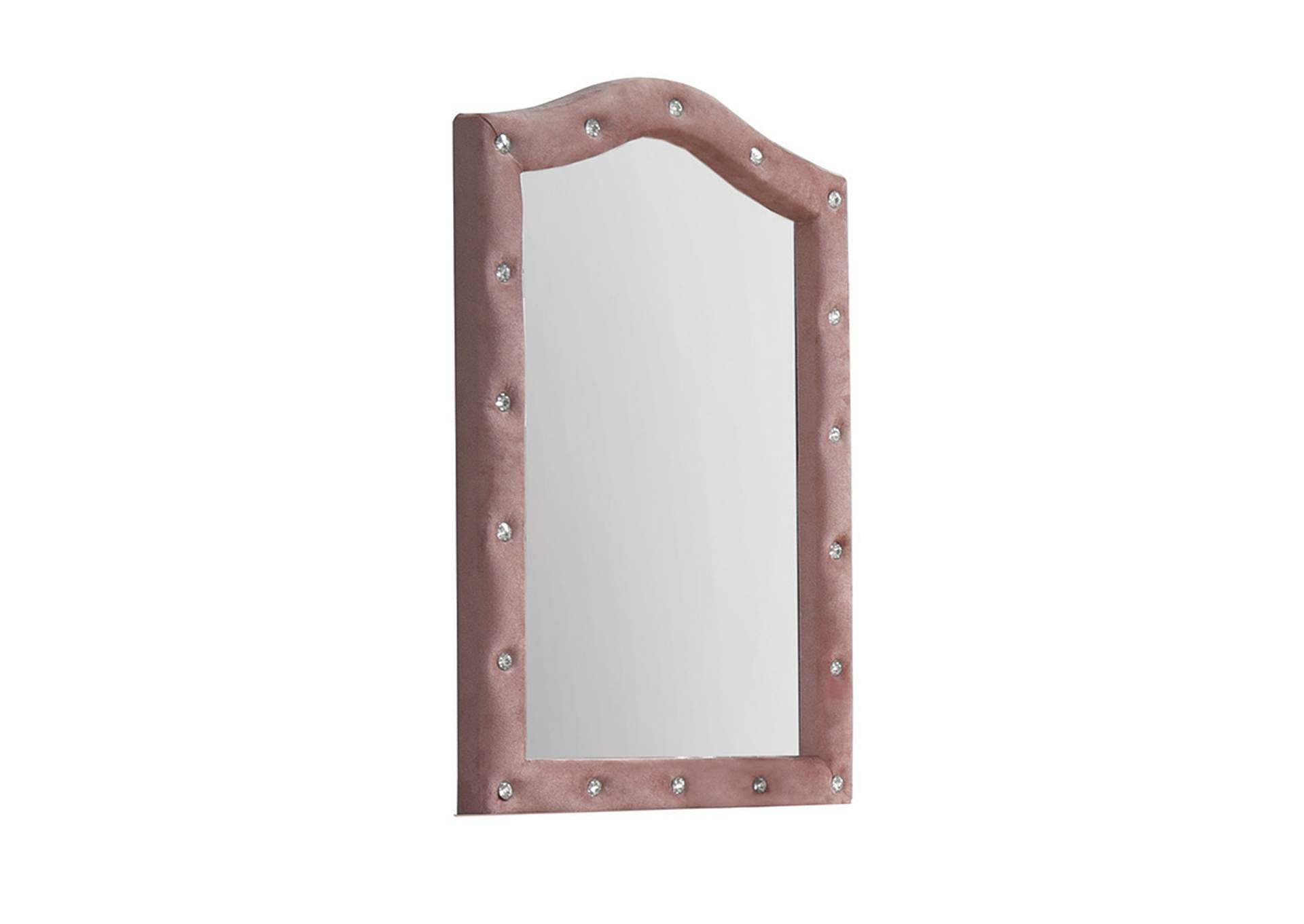 Reggie Pink Fabric Mirror,Acme