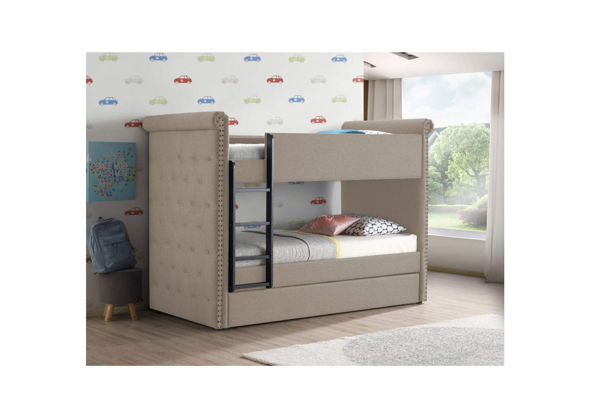 Romana Ii Twin/Twin Bunk Bed & Trundle,Acme