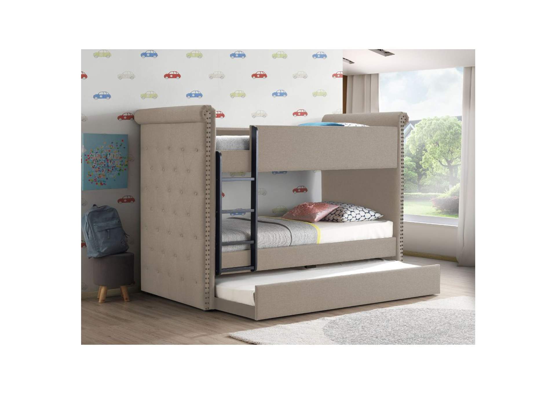 Romana Ii Twin/Twin Bunk Bed & Trundle,Acme