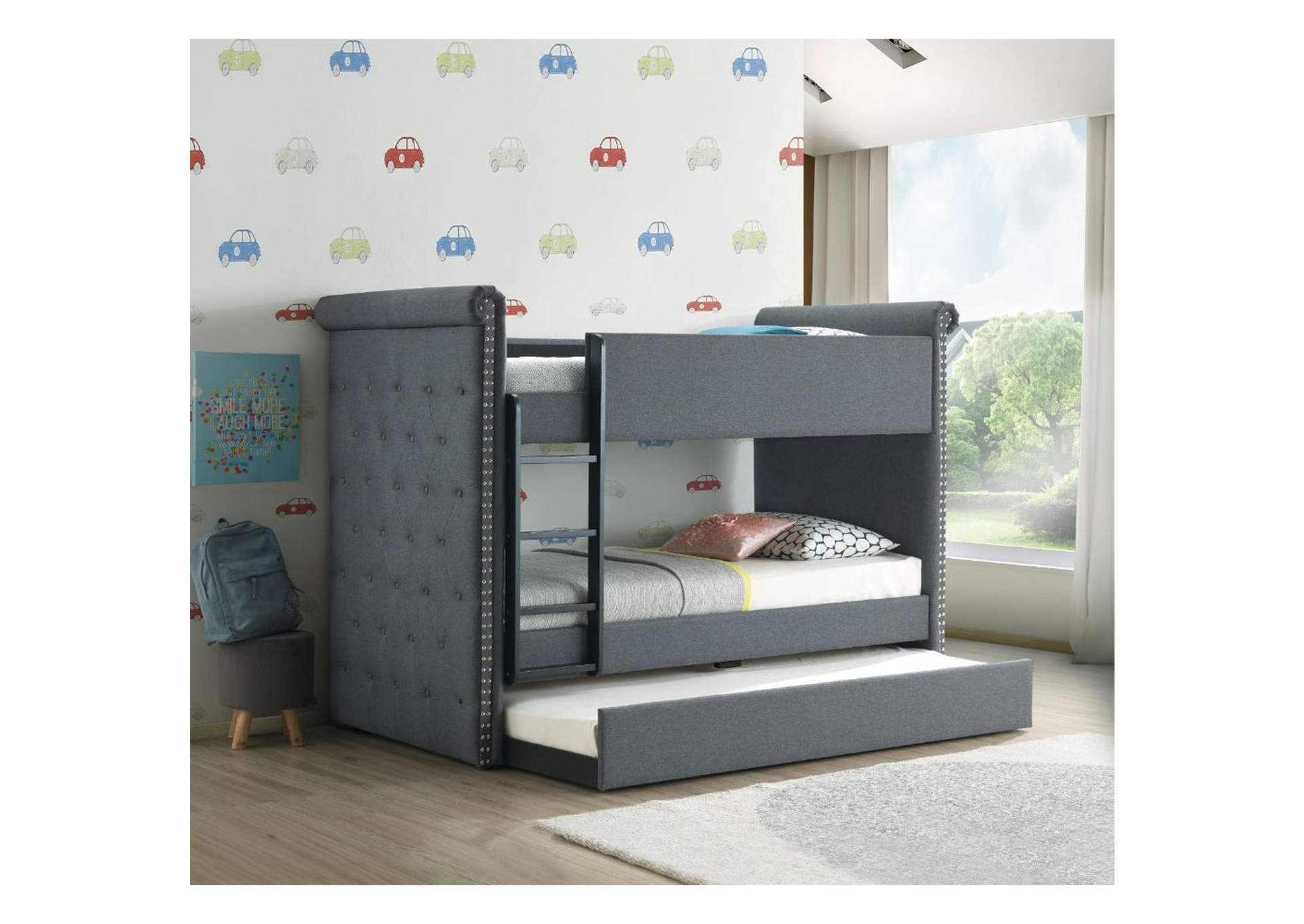 Romana Ii Twin/Twin Bunk Bed & Trundle,Acme