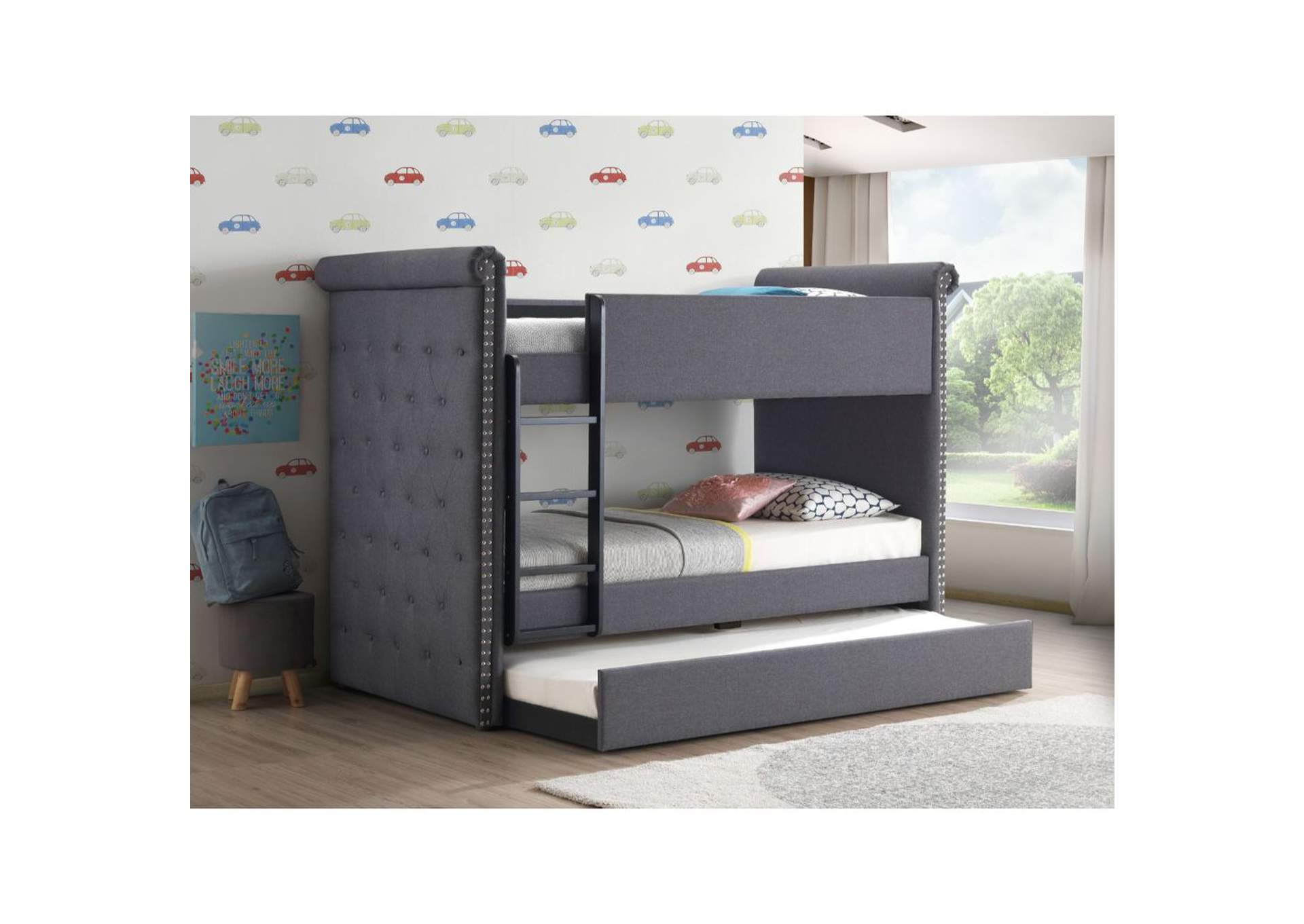 Romana Ii Twin/Twin Bunk Bed & Trundle,Acme