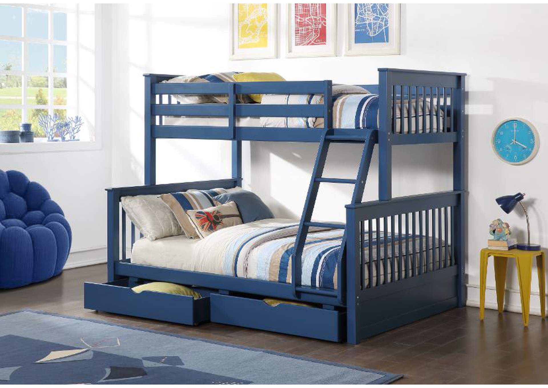 Harley Ii Twin/Full Bunk Bed,Acme