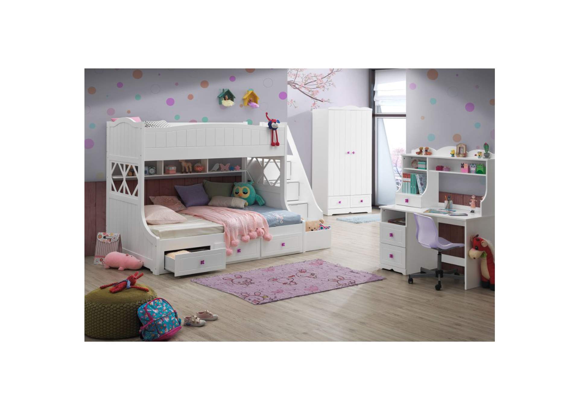 Meyer Twin/Full Bunk Bed,Acme