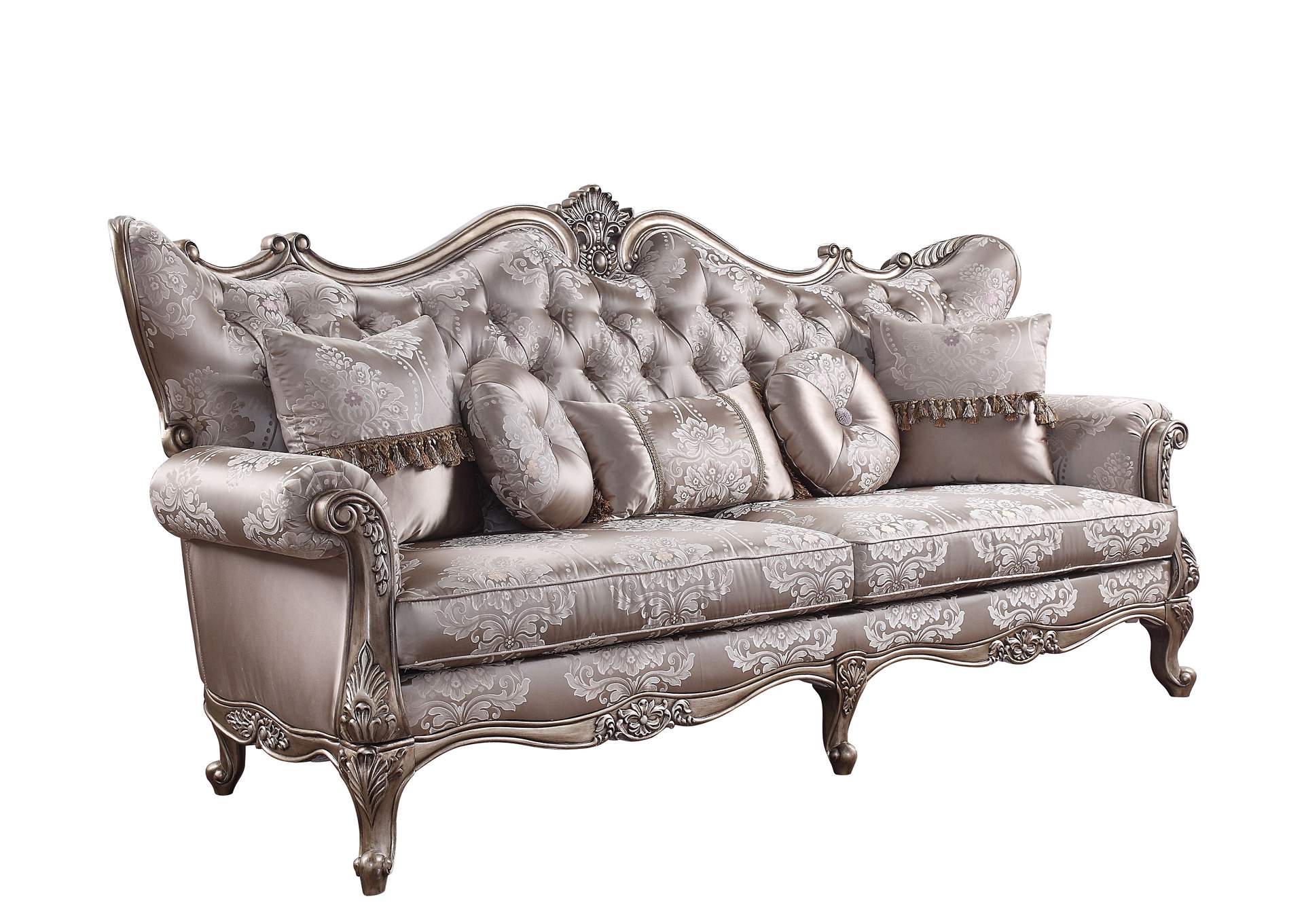Jayceon Champagne Sofa and Loveseat,Acme