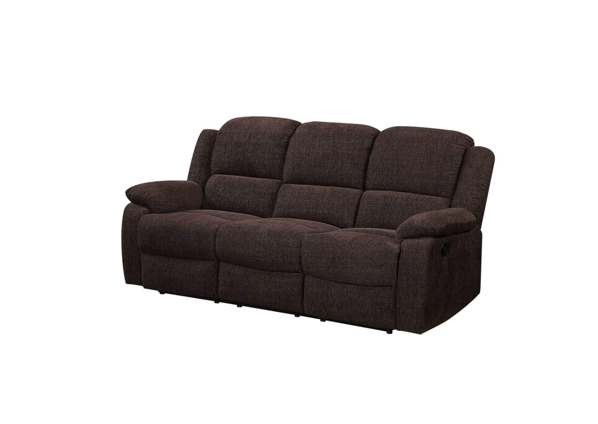Madden Brown Reclining Sofa and Loveseat,Acme