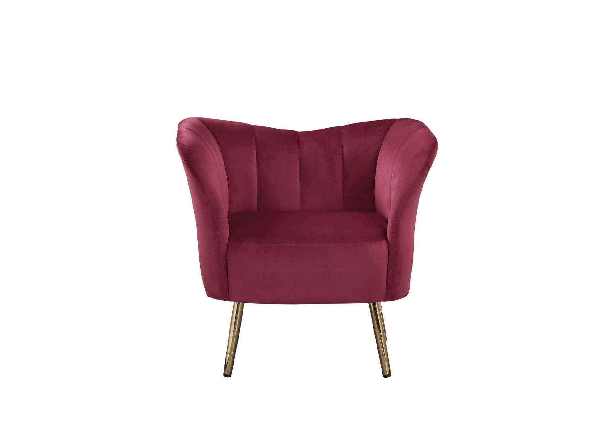 burgundy club chair