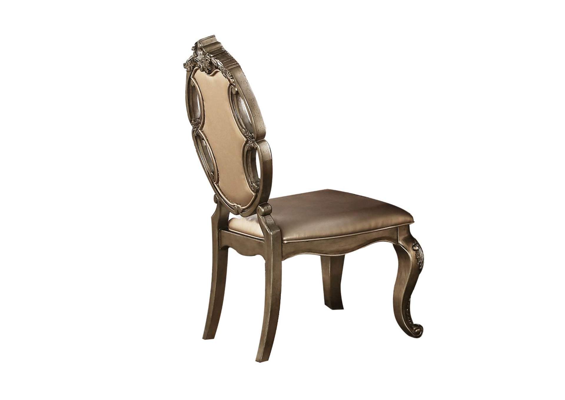 Ragenardus PU & Vintage Oak Side Chair,Acme