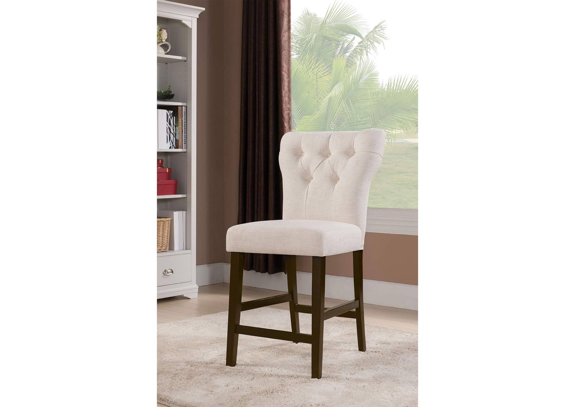 Effie Counter Height Chair (2Pc),Acme