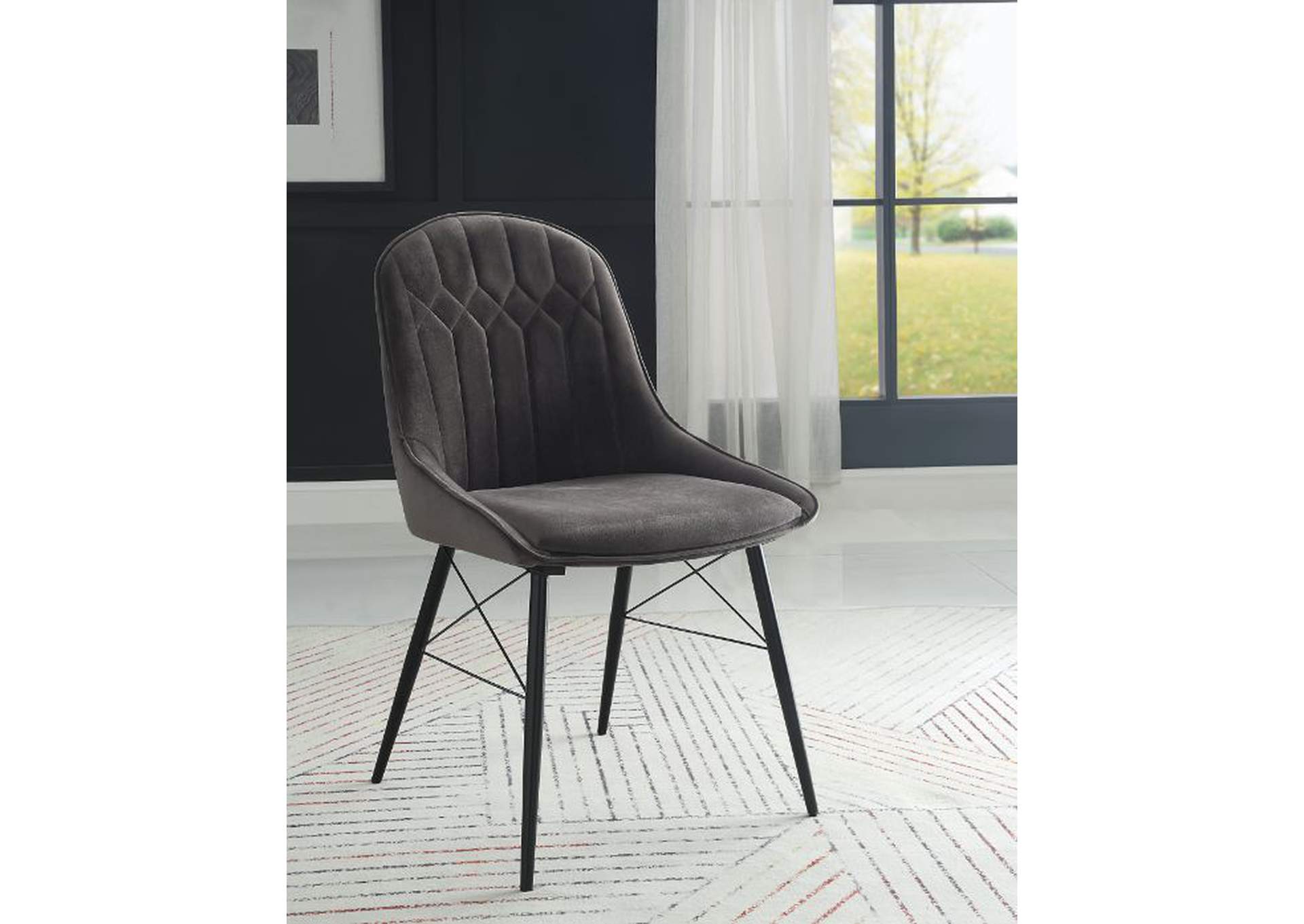 Abraham Side Chair (2Pc),Acme