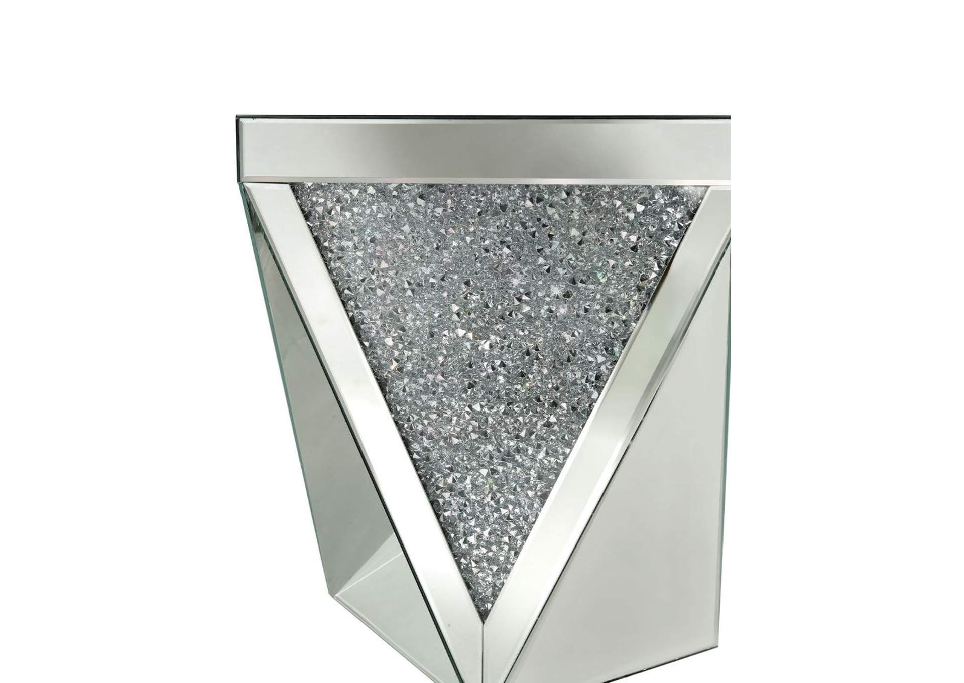 Noralie Mirrored & Faux Diamonds Coffee Table,Acme