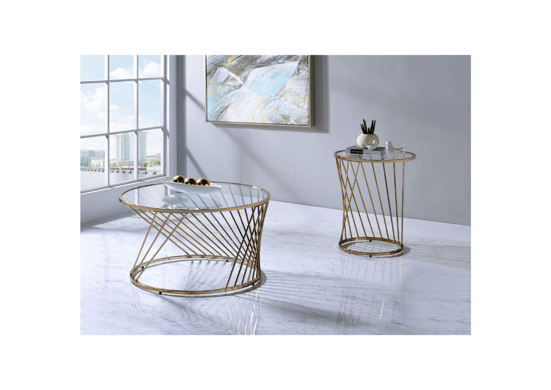 Bluelipe Coffee Table,Acme