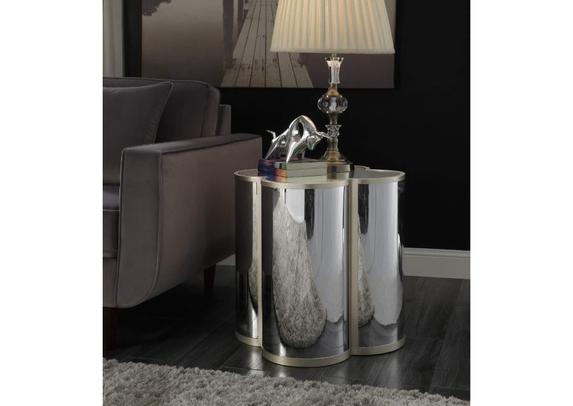 Clover End Table,Acme