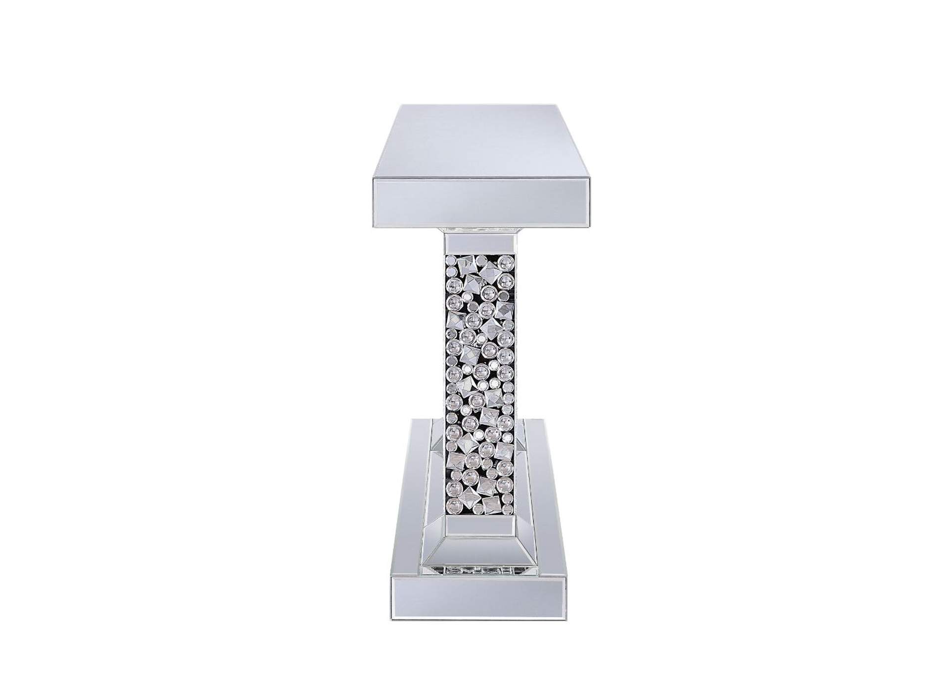 Kachina Mirrored & Faux Gems Accent Table,Acme