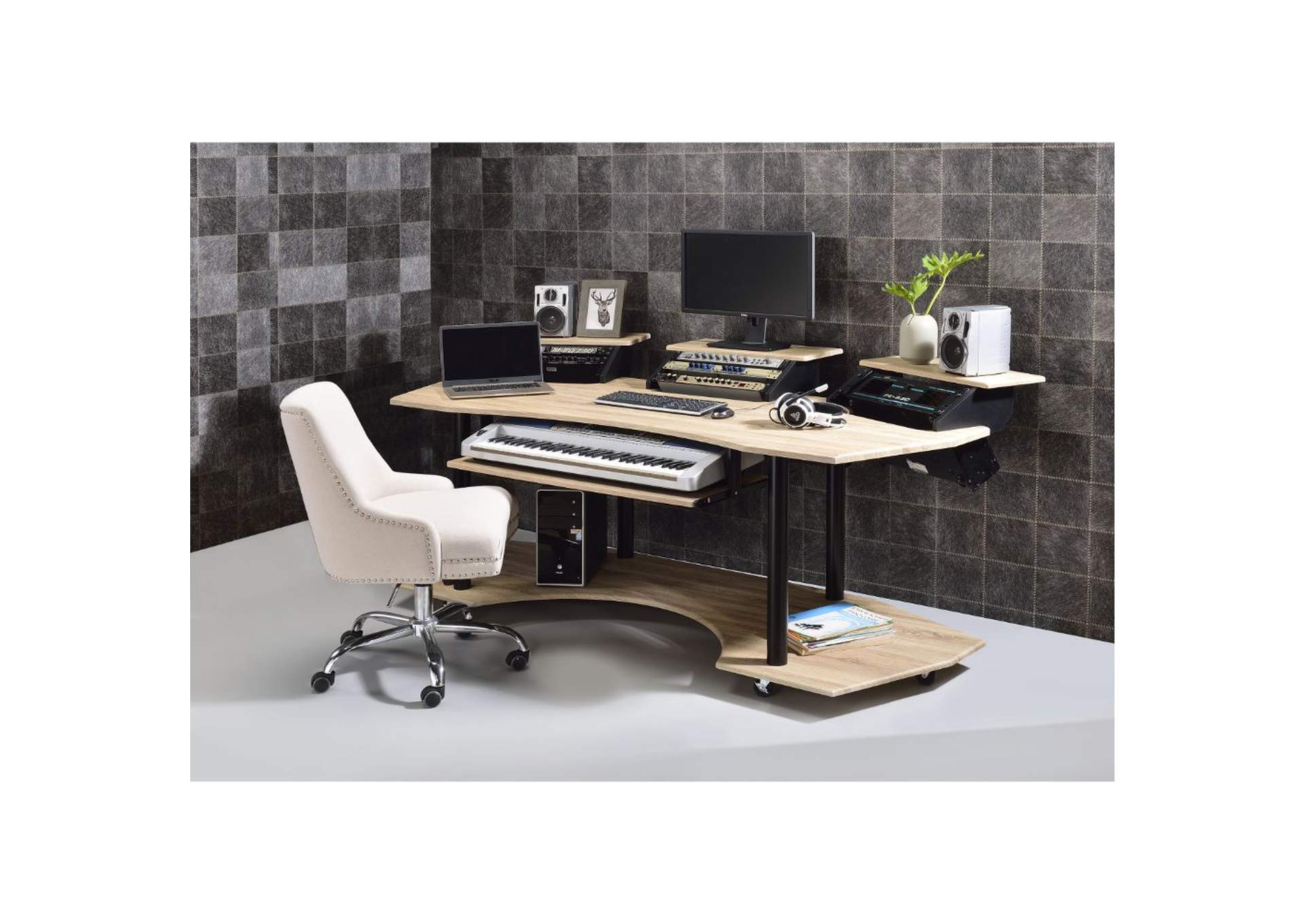 Eleazar Natural Oak Music Desk,Acme